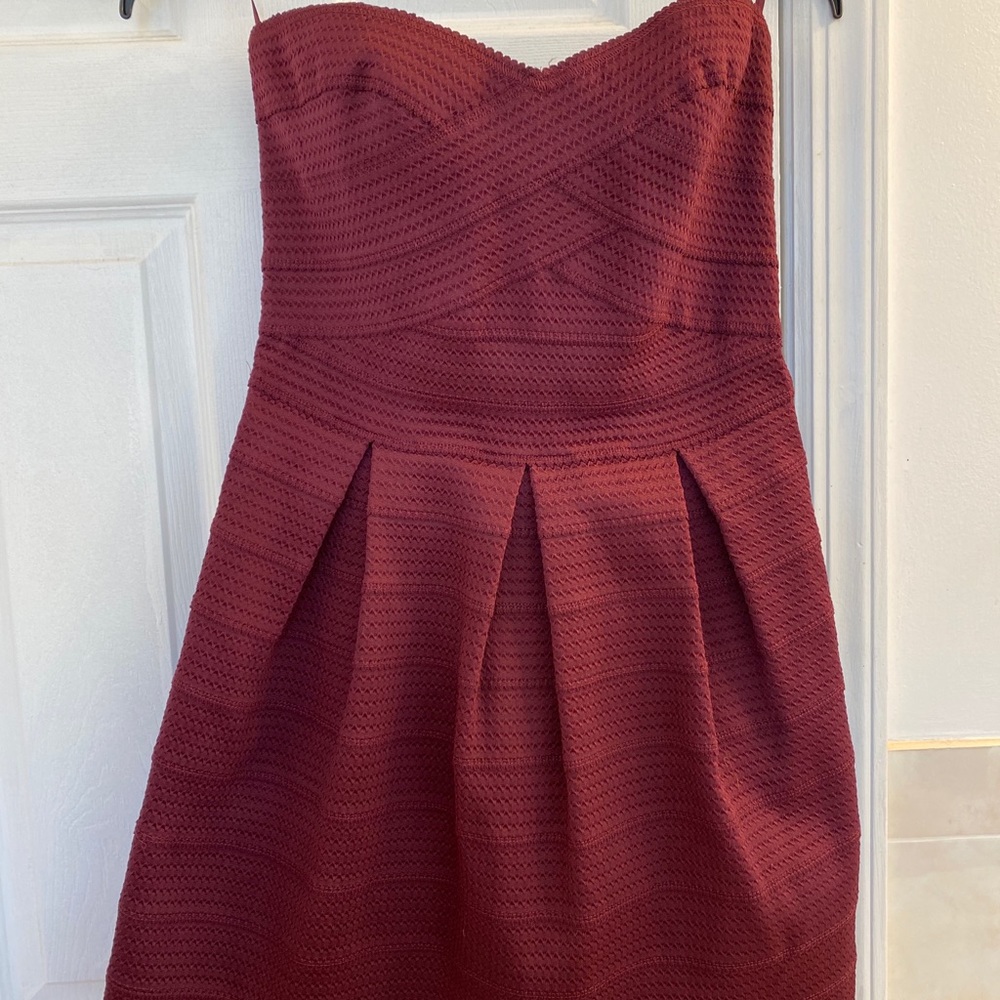 Strapless cocktail dress